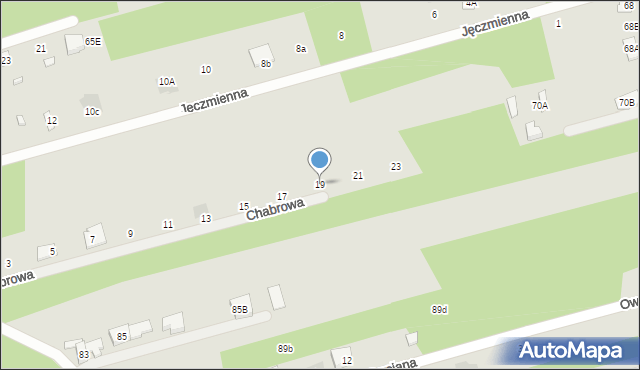 Józefów, Chabrowa, 19, mapa Józefów