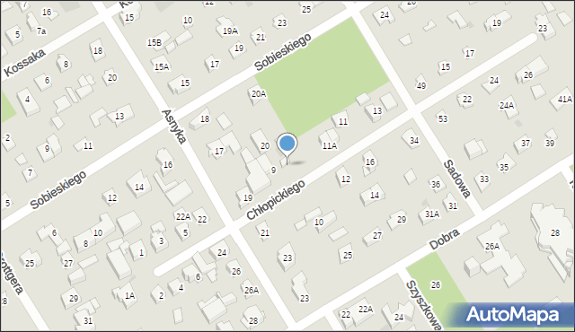 Józefów, Chłopickiego Józefa, gen., 9a, mapa Józefów