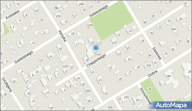 Józefów, Chłopickiego Józefa, gen., 9b, mapa Józefów