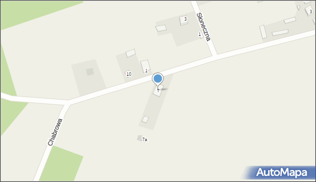 Juchnowiec Dolny, Chabrowa, 7, mapa Juchnowiec Dolny