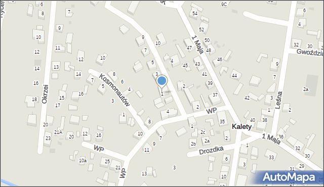 Kalety, Chopina Fryderyka, 1, mapa Kalety