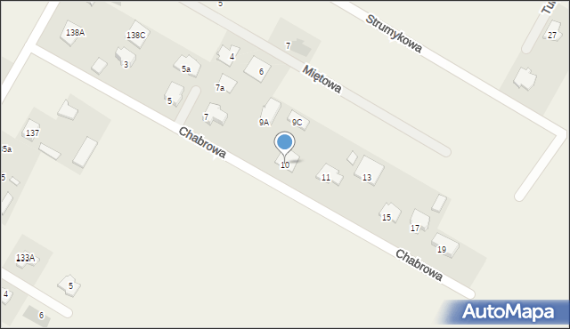 Kalinówka, Chabrowa, 10, mapa Kalinówka