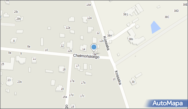 Kalisz, Chełmońskiego Józefa, 14a, mapa Kalisza