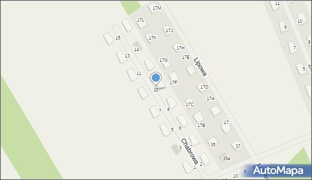 Kałuszyn, Chabrowa, 10, mapa Kałuszyn