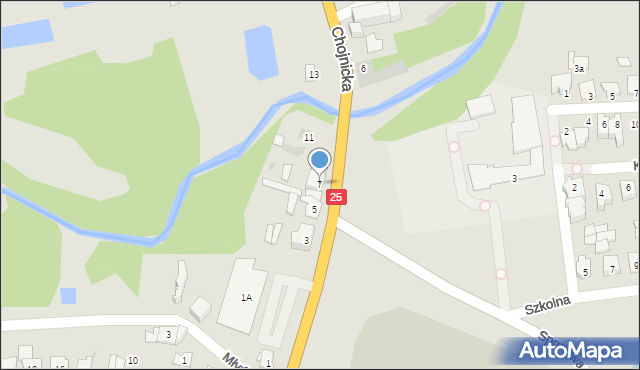 Kamień Krajeński, Chojnicka, 7, mapa Kamień Krajeński