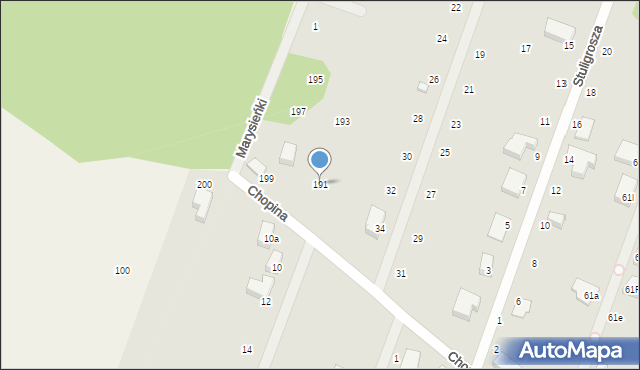 Kamień Pomorski, Chopina Fryderyka, 191, mapa Kamień Pomorski