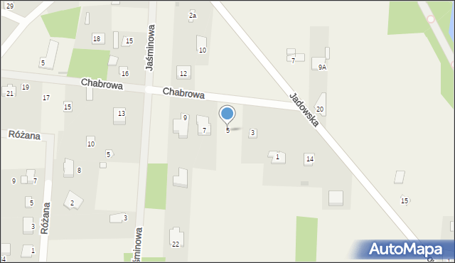 Kamieńczyk, Chabrowa, 5, mapa Kamieńczyk