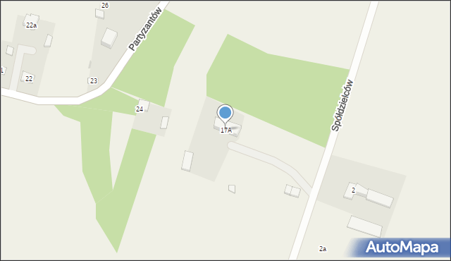 Kampinos, Chopina Fryderyka, 17A, mapa Kampinos