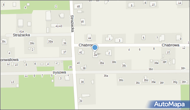 Kania Góra, Chabrowa, 2a, mapa Kania Góra