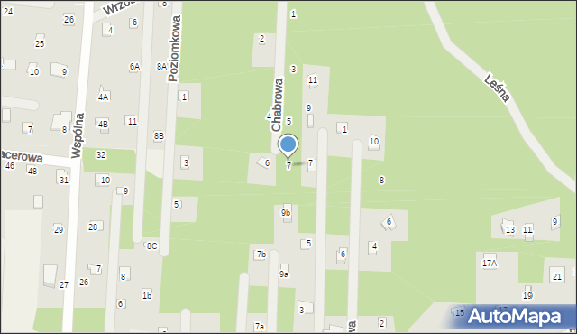 Kania Polska, Chabrowa, 7, mapa Kania Polska