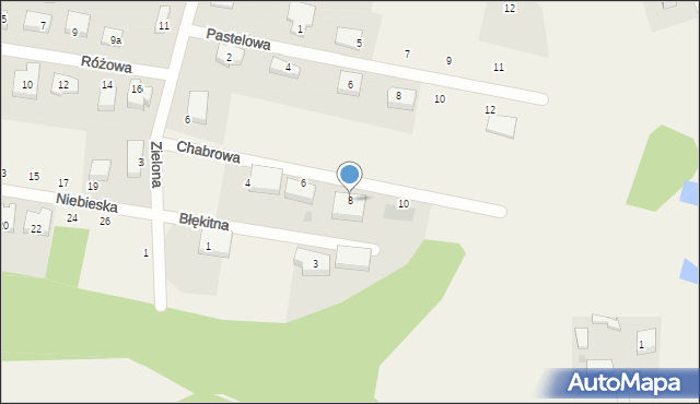 Karczemki, Chabrowa, 8, mapa Karczemki