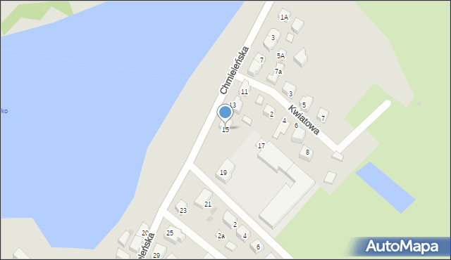 Kartuzy, Chmieleńska, 15, mapa Kartuzy