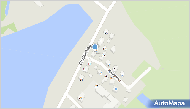 Kartuzy, Chmieleńska, 9, mapa Kartuzy