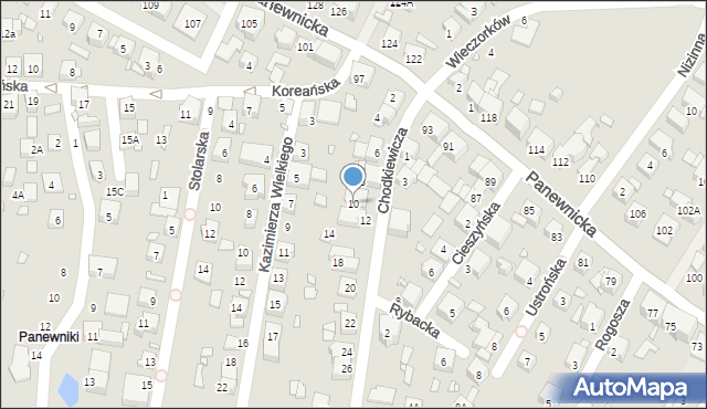 Katowice, Chodkiewicza Jana Karola, hetm., 10, mapa Katowic