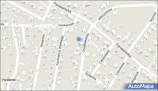 Katowice, Chodkiewicza Jana Karola, hetm., 8, mapa Katowic