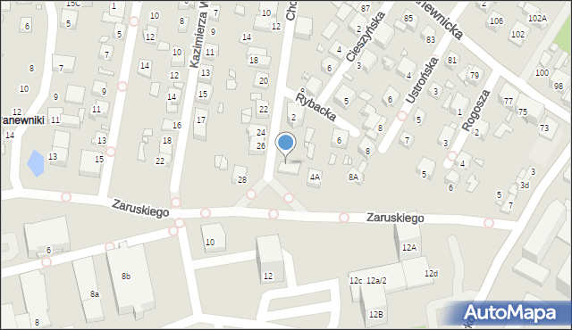 Katowice, Chodkiewicza Jana Karola, hetm., 9, mapa Katowic