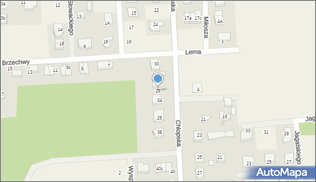 Kębłowo, Chłopska, 28, mapa Kębłowo