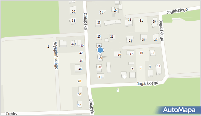 Kębłowo, Chłopska, 29, mapa Kębłowo