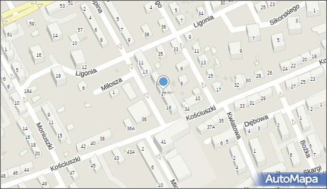 Kędzierzyn-Koźle, Chopina Fryderyka, 17, mapa Kędzierzyna-Koźle