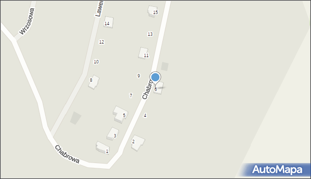 Kętrzyn, Chabrowa, 6, mapa Kętrzyn