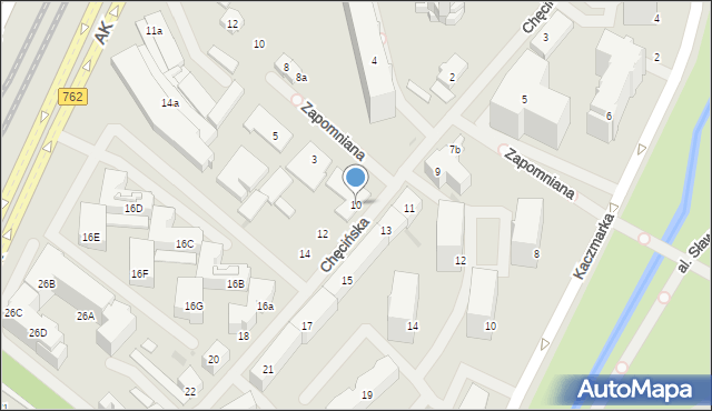 Kielce, Chęcińska, 10, mapa Kielc