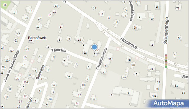 Kielce, Chodkiewicza Jana Karola, hetm., 2, mapa Kielc