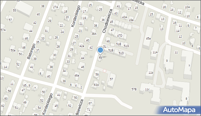 Kielce, Chodkiewicza Jana Karola, hetm., 53, mapa Kielc