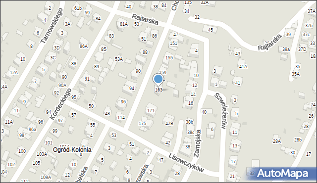 Kielce, Chodkiewicza Jana Karola, hetm., 165, mapa Kielc