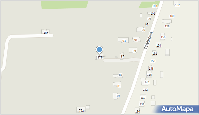 Kielce, Chabrowa, 87B, mapa Kielc