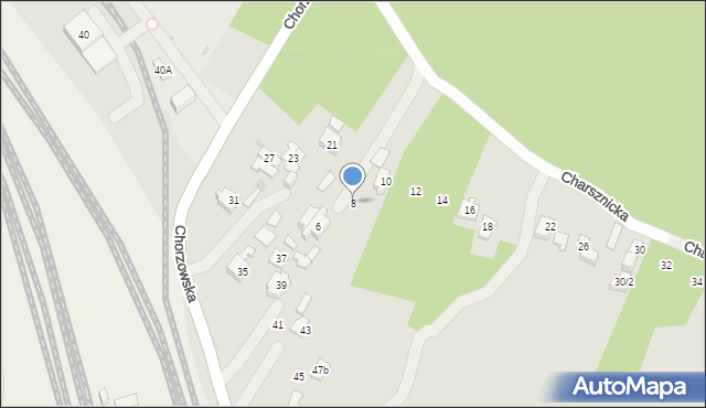 Kielce, Charsznicka, 8, mapa Kielc