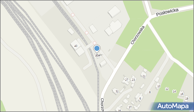 Kielce, Chorzowska, 40A, mapa Kielc