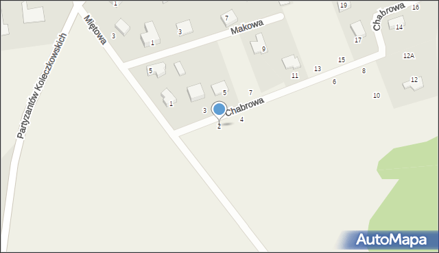 Kielno, Chabrowa, 2, mapa Kielno