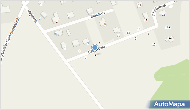 Kielno, Chabrowa, 4, mapa Kielno