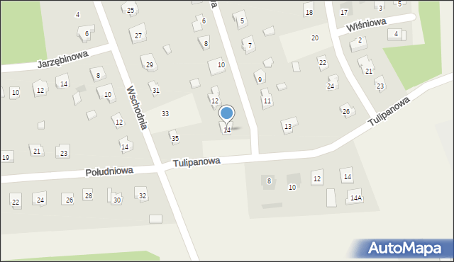 Kleszczów, Chabrowa, 14, mapa Kleszczów