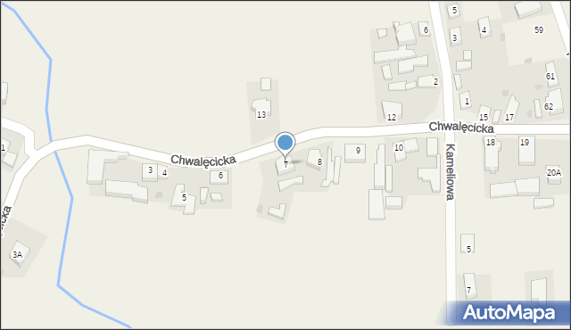 Kłodawa, Chwalęcicka, 7, mapa Kłodawa