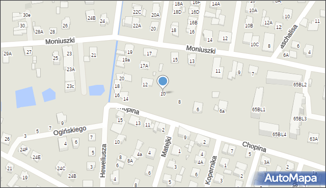 Kobyłka, Chopina Fryderyka, 10, mapa Kobyłka