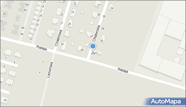 Kobylnica, Chabrowa, 40a, mapa Kobylnica