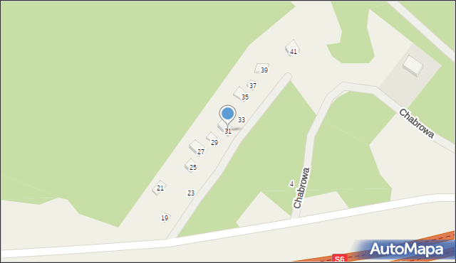 Koleczkowo, Chabrowa, 31, mapa Koleczkowo