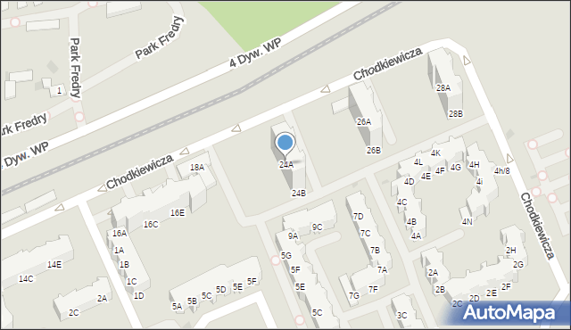 Kołobrzeg, Chodkiewicza Jana Karola, hetm., 24A, mapa Kołobrzegu