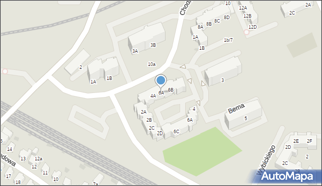 Kołobrzeg, Chodkiewicza Jana Karola, hetm., 6A, mapa Kołobrzegu