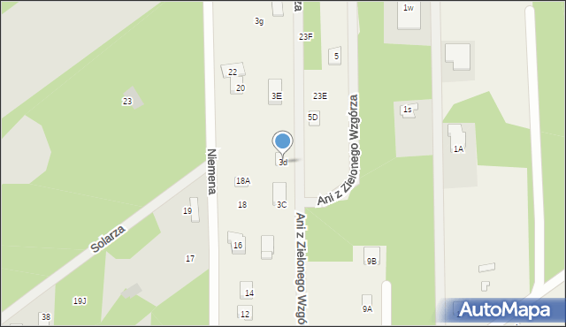 Kolonia Brużyca, Chabrowa, 3d, mapa Kolonia Brużyca