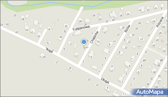 Kolonowskie, Chabrów, 3, mapa Kolonowskie