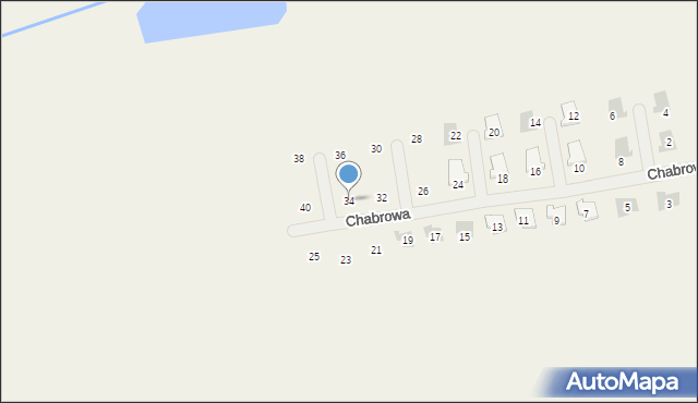 Konarzew, Chabrowa, 34, mapa Konarzew