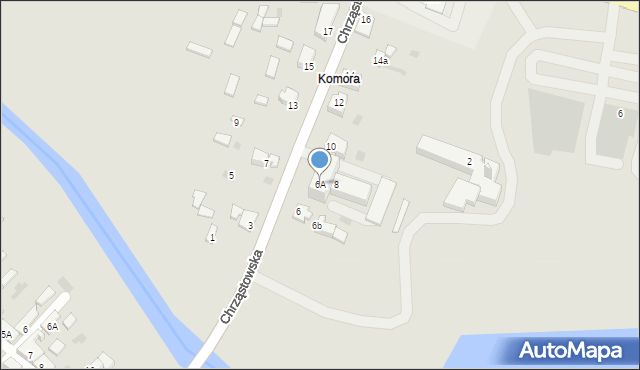 Koniecpol, Chrząstowska, 6A, mapa Koniecpol