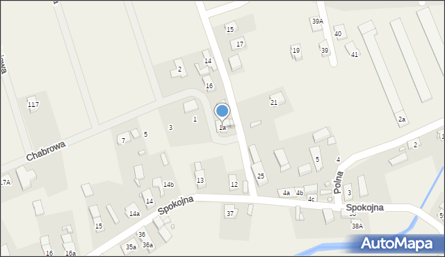 Konradowo, Chabrowa, 1a, mapa Konradowo