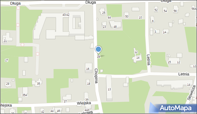 Konstancin-Jeziorna, Chopina Fryderyka, 14, mapa Konstancin-Jeziorna