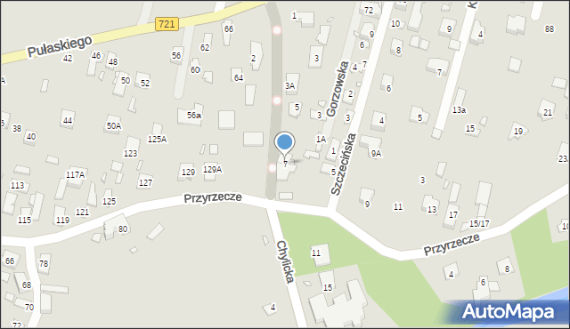 Konstancin-Jeziorna, Chylicka, 7, mapa Konstancin-Jeziorna