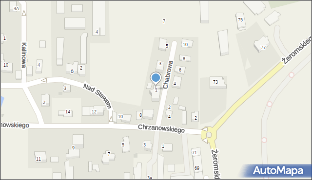 Kosakowo, Chabrowa, 1, mapa Kosakowo