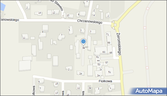 Kosakowo, Chrzanowskiego, 3a, mapa Kosakowo