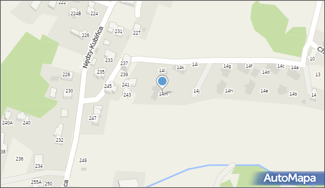 Kościelisko, Chotarz Bór, 14m, mapa Kościelisko